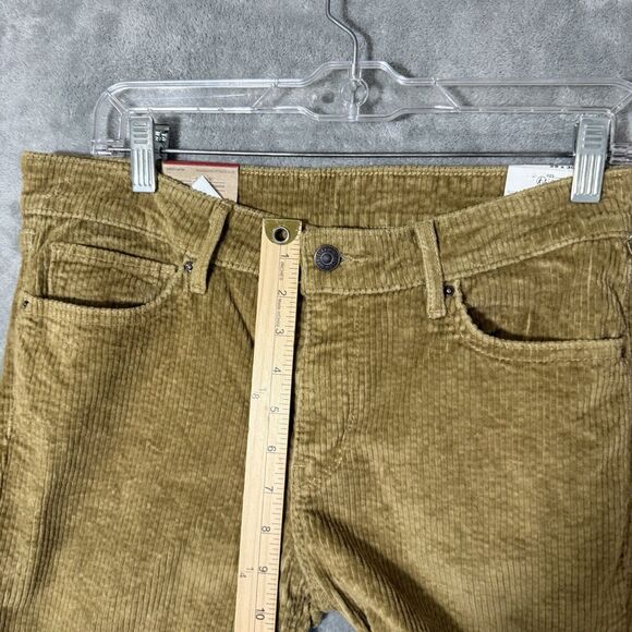 NWT Levi’s Women 711 Skinny Corduroy Pants 29x30 (*29x28) Mustard Mid Rise Slim - Picture 5 of 10